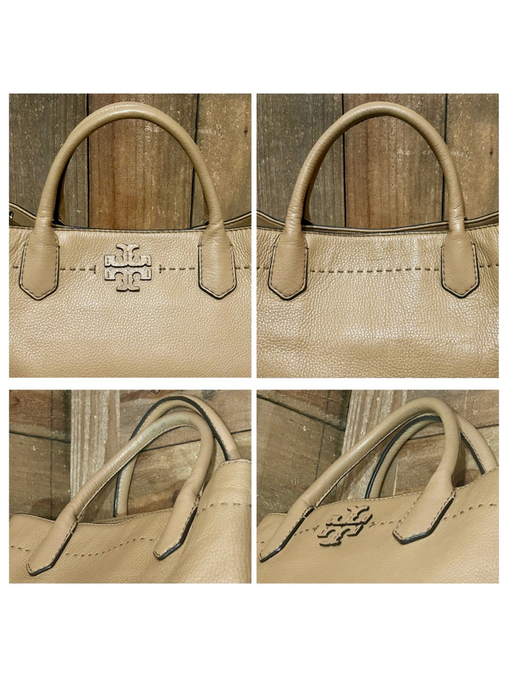 Tory Burch. McGraw Triple-Compartment Satchel with Free Scarf and Dust Bag. - Picture 15 of 16
